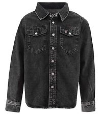 GANT Overhemd - Denim - Oversized - Black Rauw