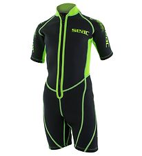 Seac Wetsuit - Look Shorty Kid 2.5 mm - Black/Lime