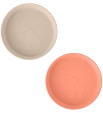 Done By Deer Plate - 2-Pack - Kiddish - Elphee - Sand/Coral