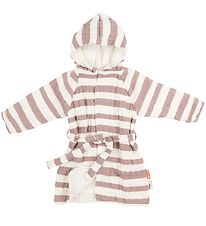 Done By Deer Bathrobe - Stripes - Powder