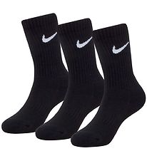 Nike Sokkar - Frammistaða Basic - 3 Pakki - Svart