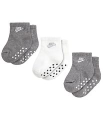 Nike Chaussettes - Core Pince Futura - 3 Pack - Gris/Blanc