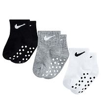 Nike Socken - Core Swoosh Gripper - 3er-Pack - Schwarz/Grau/Wei