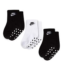 Nike Sokken - Core Futura Grijper - 3-pack - Zwart/Wit