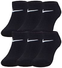 Nike Sokken - Basic Laag - 6-pack - Zwart