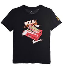 Nike Stuttermabolur - Einfóður - Svart
