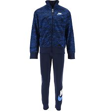 Nike Träningsset - Cardigan/Byxor - Läs - Midnight Marinblå