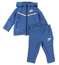 Nike Trainingsanzug - Cardigan/Hosen - Blocked - Marina Blue