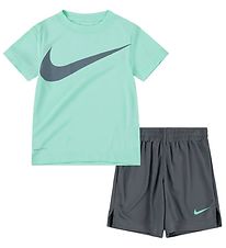 Nike Shorts Set - T-shirt/Shorts - Smoke Grey/Mint Foam