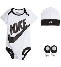 Nike Gift Box - Bodysuit s/s/Beanie/Socks - Futura - White