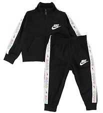 Nike Trningsset - Cardigan/Byxor - Tejpning - Svart