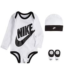 Nike Gjafabox - Samfella L/æ/Húfa/Sokkar - Futura - Hvítur