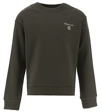 GANT Sweat-shirt - Contraste Shield - Dark Graphite