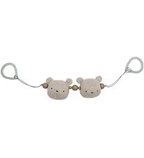 Smallstuff Pram Chain Chain - Bear - Sandy/Grey