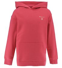 GANT Sweat  Capuche - Contraste Shield - Rouge carlate