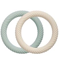 A Little Lovely Company Bitringar - 2-pack - Classic - Sage/Crea