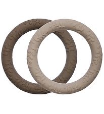 A Little Lovely Company Bitring - 2-pack - Löv - Taupe