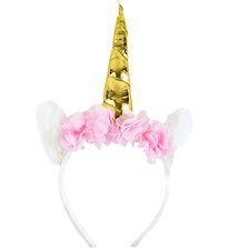 Den Goda Fen Costume - Hairband - Unicorn - White/Gold