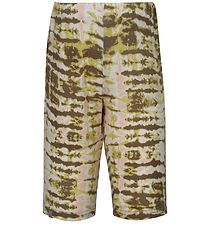 Rosemunde Stuttbuxur - Sandur Striped Tie Dye Prentað