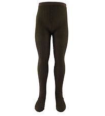 Molo Tights - Glitter Rib Tights - Deep Oak
