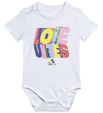 adidas Performance Bodysuit s/s - Pride - White w. Print