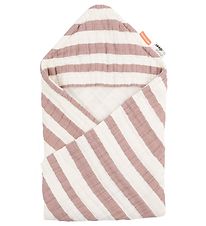 Done by Deer Baby towel - 70x70 cm - Stripes Powder