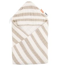 Done By Deer Bath - Hooded Towel - 70x70 cm - Stripes Sand