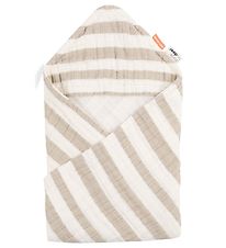Done by Deer Baby towel - 70x70 cm - Stripes Sand