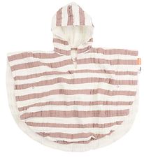 Done By Deer Towel Poncho - 68x50 cm - Stripes Powder