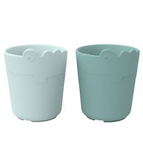 Done By Deer Cup - Croco - 2-Pack - Blue