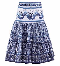 Dolce & Gabbana Skirt - Blu Mediterraneo - White w. Blue