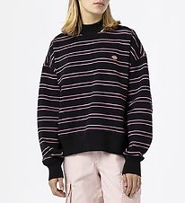 Dickies Sweatshirt - Westover - Zwart/Roze Gestreept