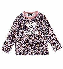 Hummel Blouse - hmlMarie - Pale Mauve m. Luipaardprint/Logo