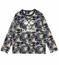 Hummel Blouse - hmlSteen - Vetiver Camouflage m. Logo