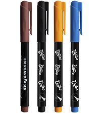 Eberhard Faber Tattoo Marker w. Stencils - Beach - 4 Colours