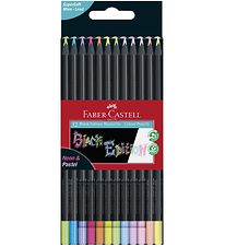 Faber-Castell Crayons de couleur - Triangulaire - 12 pices - Ne