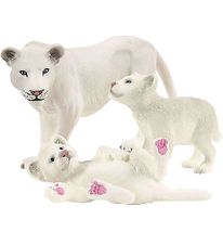 Schleich Wild Life - H: 10 cm - Mre lion et petits 42505