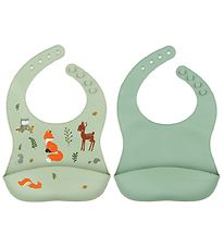 A Little Lovely Company Bib - 2-Pack - Silicone - Liningest Free