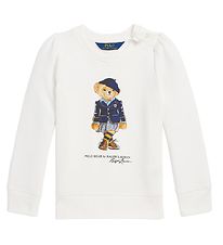 Polo Ralph Lauren Sweatshirt - Andover - Dekwas White m. Knuffel