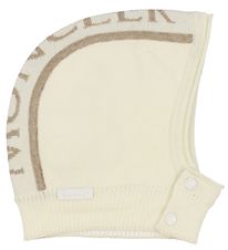 Moncler Bonnet - Laine/Coton - Blanc/Beige