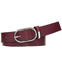 Tommy Hilfiger Belti - sporöskjulaga - Burgundy