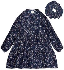 The New Kleid m. Scrunchie - TNDiane - Mood Indigo