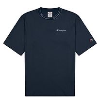 Champion Fashion Stuttermabolur - Dökkblátt