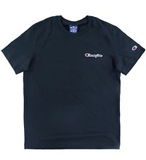 Champion Fashion Stuttermabolur - Dökkblátt