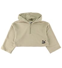 Puma Hoodie - Cropped - Green