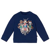 Stella McCartney Kids Sweatshirt fr barn - hundryttare - Marinb