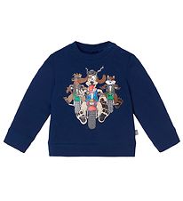 Stella McCartney Kids Peysa - Hundamenn - Dökkblátt