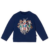 Stella McCartney Kids Collegepaita - Koiratsastajat - Laivastons