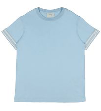 Fendi T-Shirt - Hellblau m. Wei