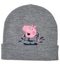 Name It Bonnet - NmmPeppapig - Tricot - Grey Melange